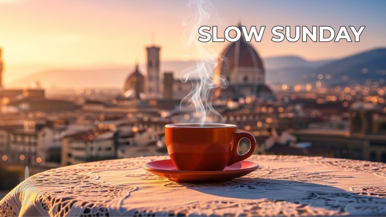 ☕ Slow Sunday Morning Café – Soft Bossa & Chill Jazz in Florence  2 Hours of Calm Background Music