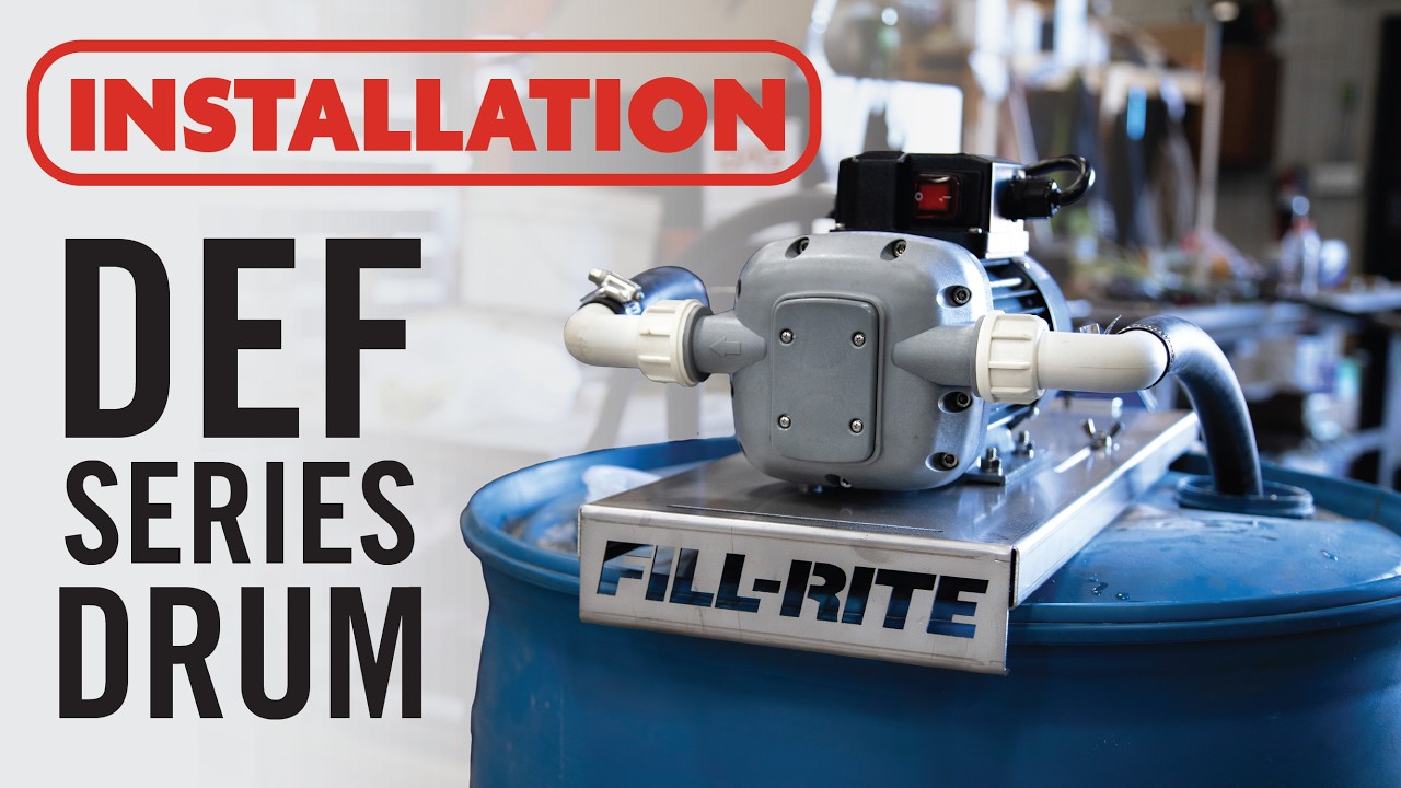 Fill-Rite DEF Series - Drum Mount Installation