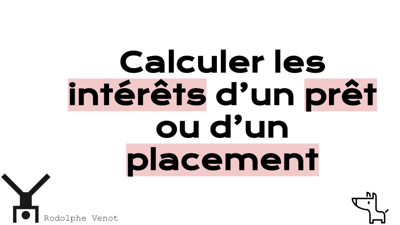 Calculer les intérêts d'un emprunt ou d'un placement