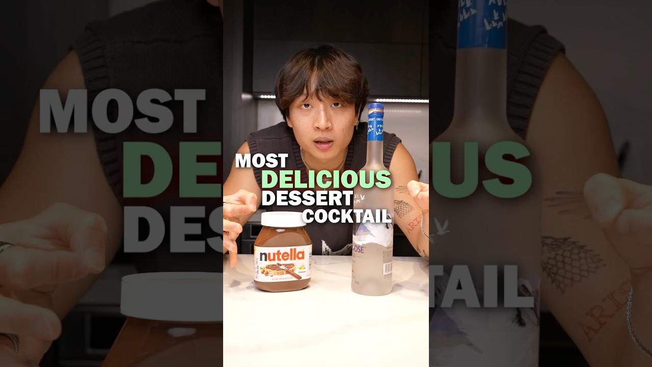 2 Ingredient Nutella Cocktail?! #nutella #vodka #bartending #cocktails #barchemistry