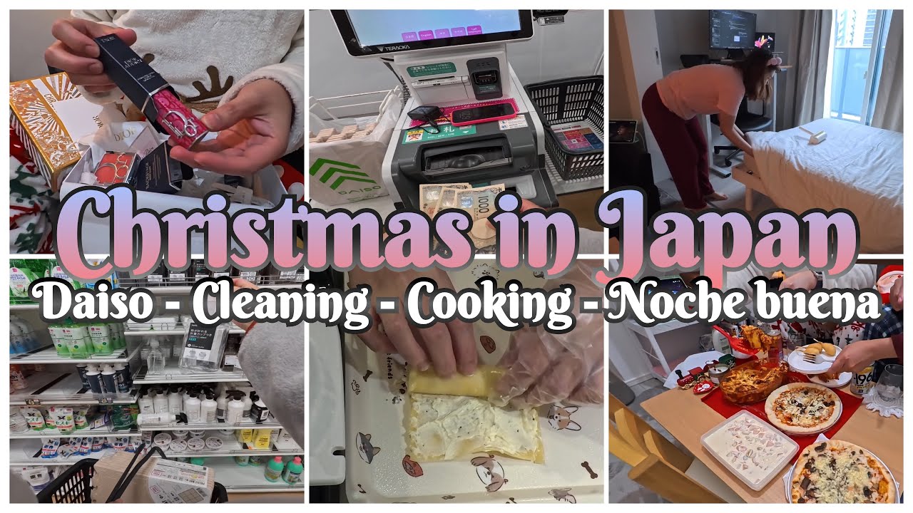 Living in Japan 🇯🇵 | Cleaning, Daiso Shopping & Christmas Eve at Home