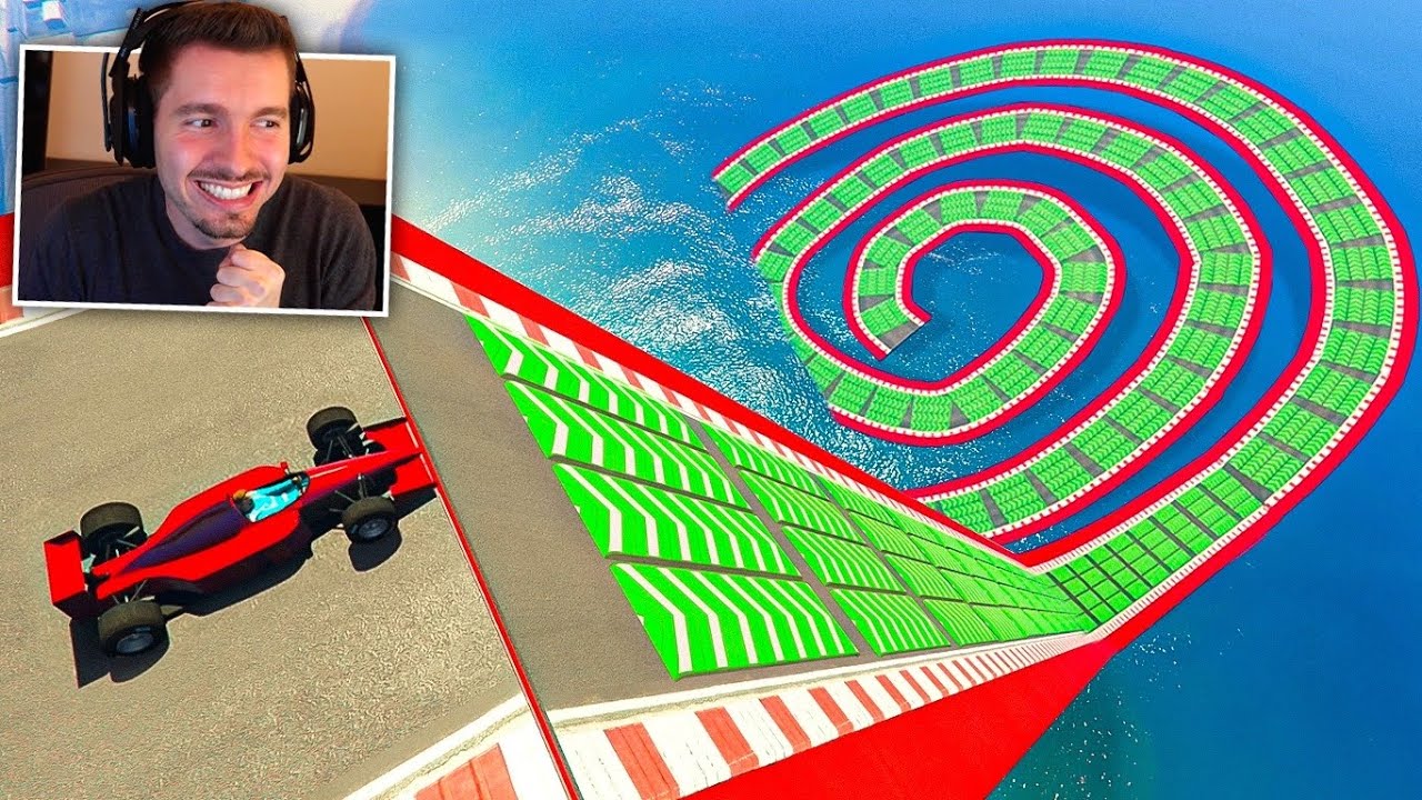 GTA V Online: MEGA RAMPA com LABIRINTO NO MAR! (99,99999% impossível)