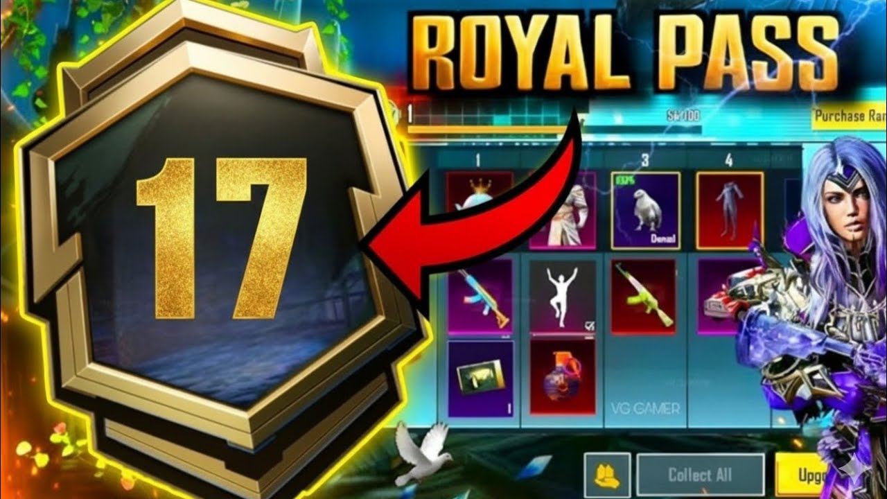 🙂‍↕️A17 ROYAL PASS // 1 TO 100 RP REWARDS / ACE A17 ROYAL PASS LEAKS ( A17 ROYAL PASS PUBG MOBILE)