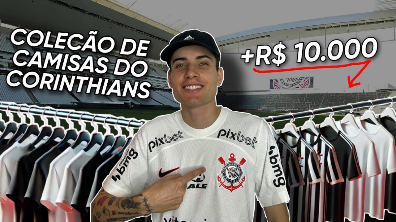 GASTEI +10mil em CAMISAS do CORINTHIANS - minha coleção! 🦅⚫⚪