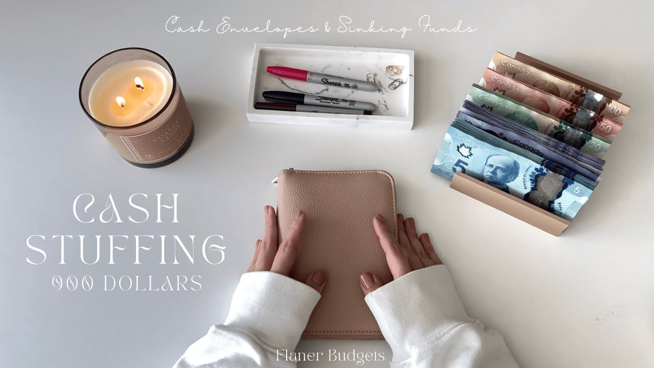 Cash Stuffing 900 Dollars - Sinking Funds&Cash Envelopes-Canadian Currency-Grumbling about my job