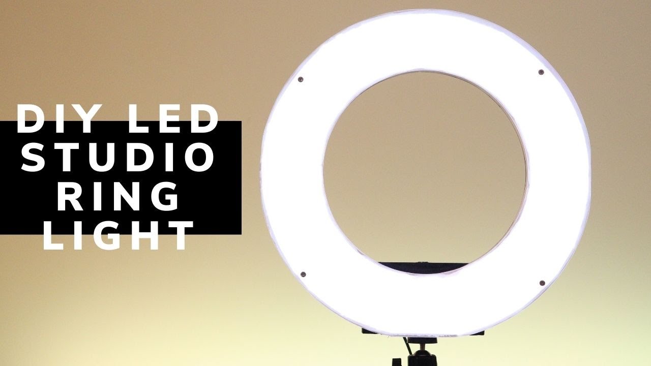 How To Make LED Studio Ring Light with colour temperature control
