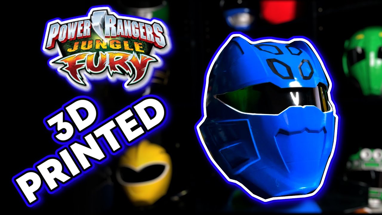 3D Printing & Finishing a Power Rangers Jungle Fury Blue Helmet