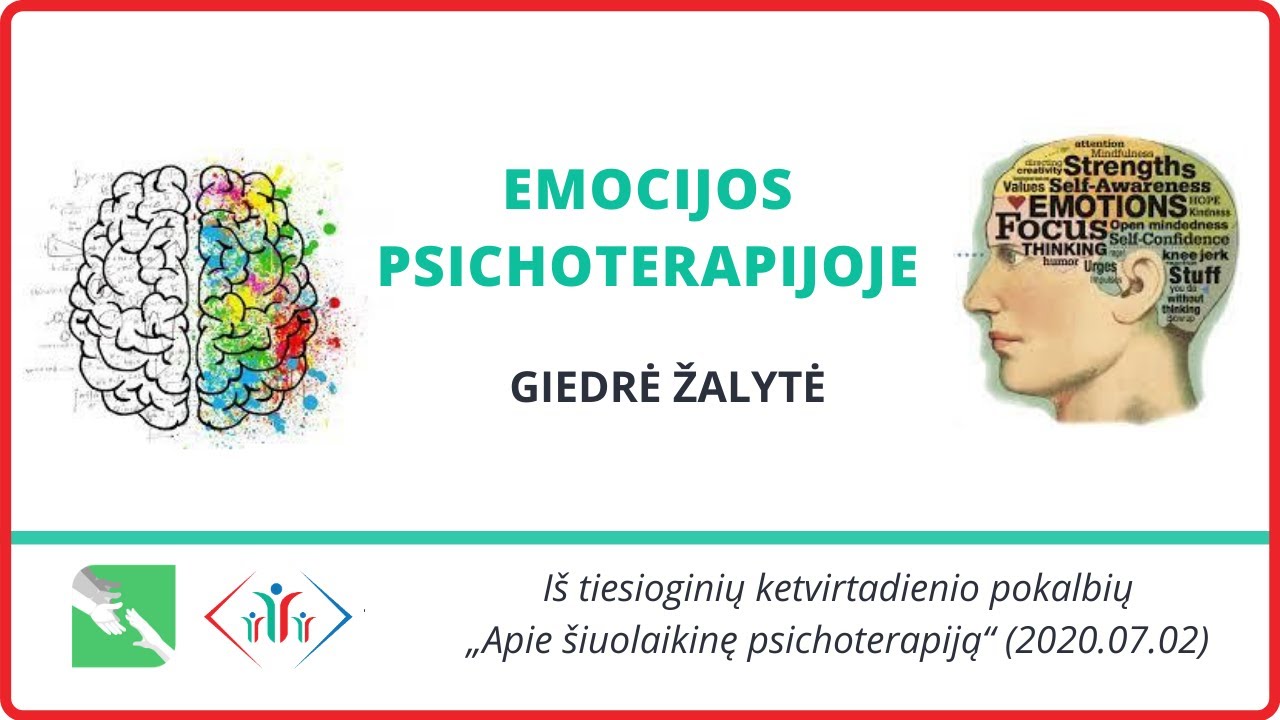 Giedrė Žalytė. Emocijos psichoterapijoje. Iš pokalbių ciklo 