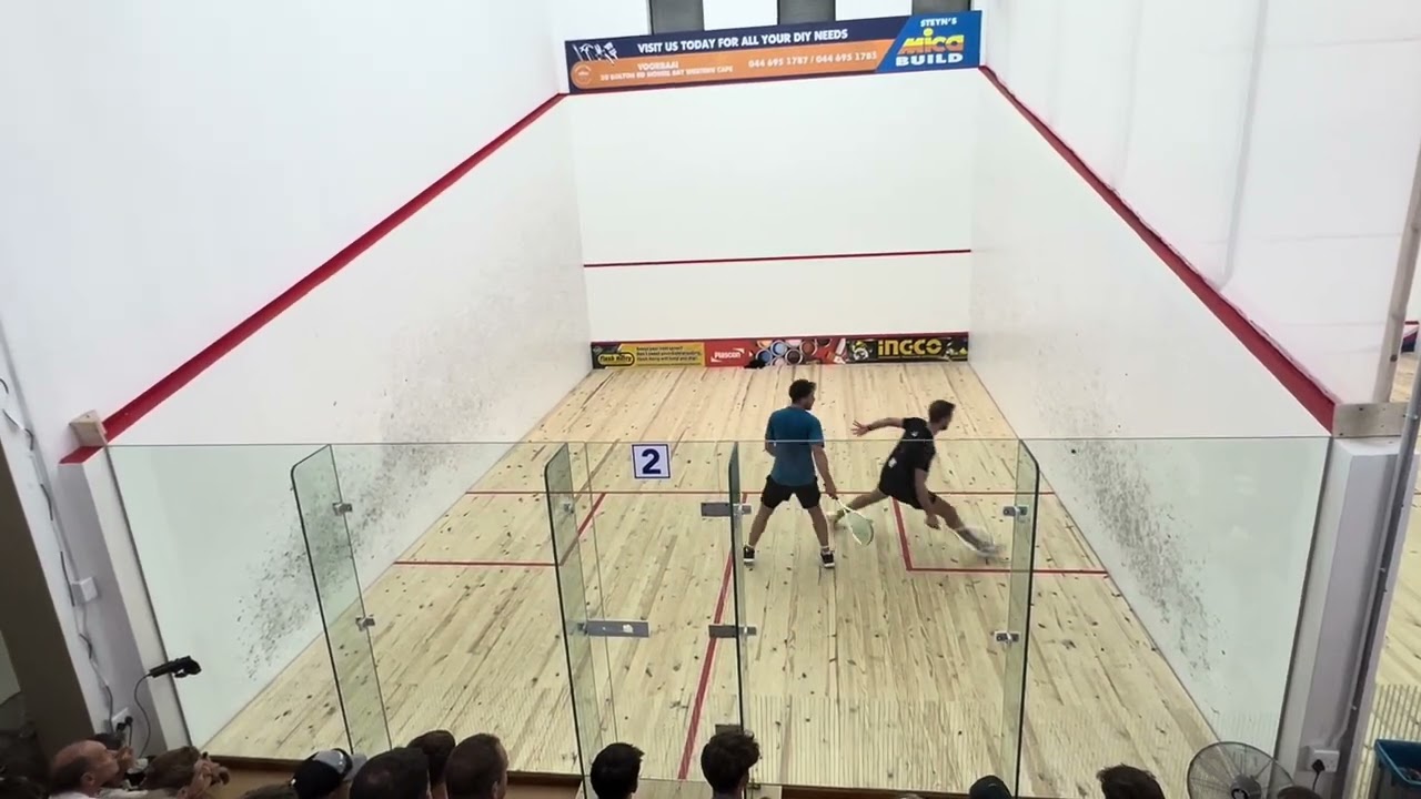 Mossel Bay Diaz Open Squash Final // Dewald Van Niekerk vs Damian Groenewald // Game 3/3