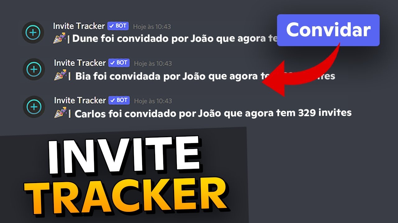 INVITE TRACKER: GANHE MEMBROS no SERVIDOR DISCORD
