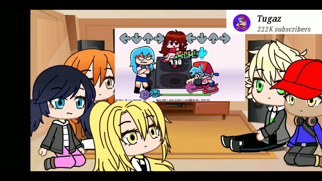 mlb reacts to ??? | Friday night funkin part 3! | gacha club (original?) | my au