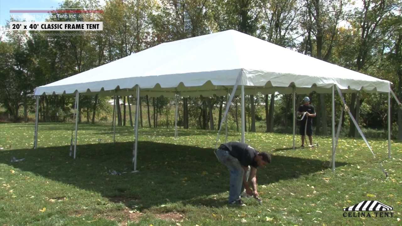 20 x 40 Classic Frame Tent - Installation Procedure