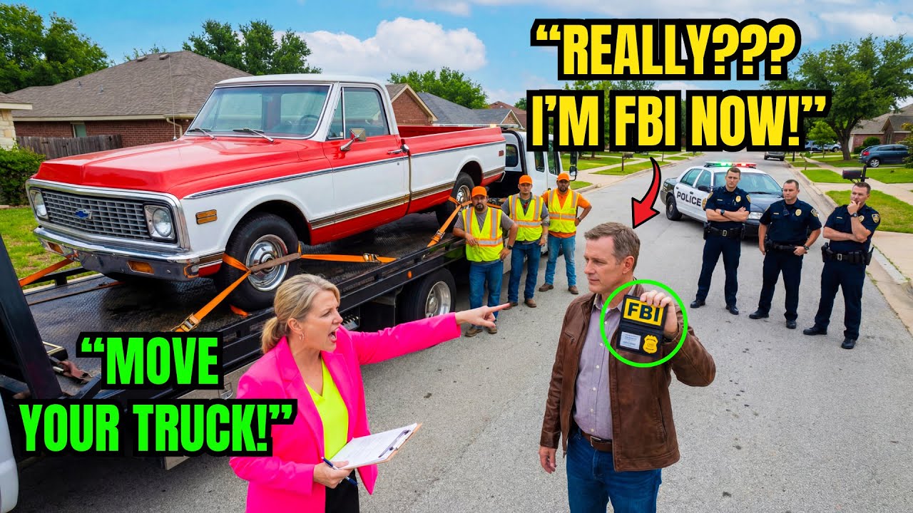 HOA Ordered Cops to Take My Vintage Truck — They Went Silent After Seeing My FBI Badge