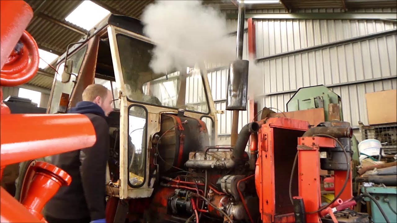 David Brown 1212 first start up after engine swap