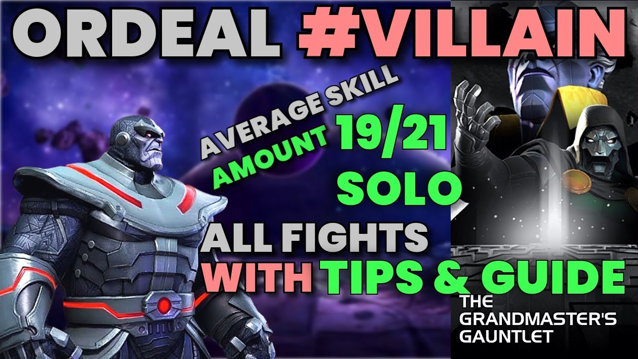 The Ordeal Villain Carina Challange | Best Team And All Fights Guide | Mcoc