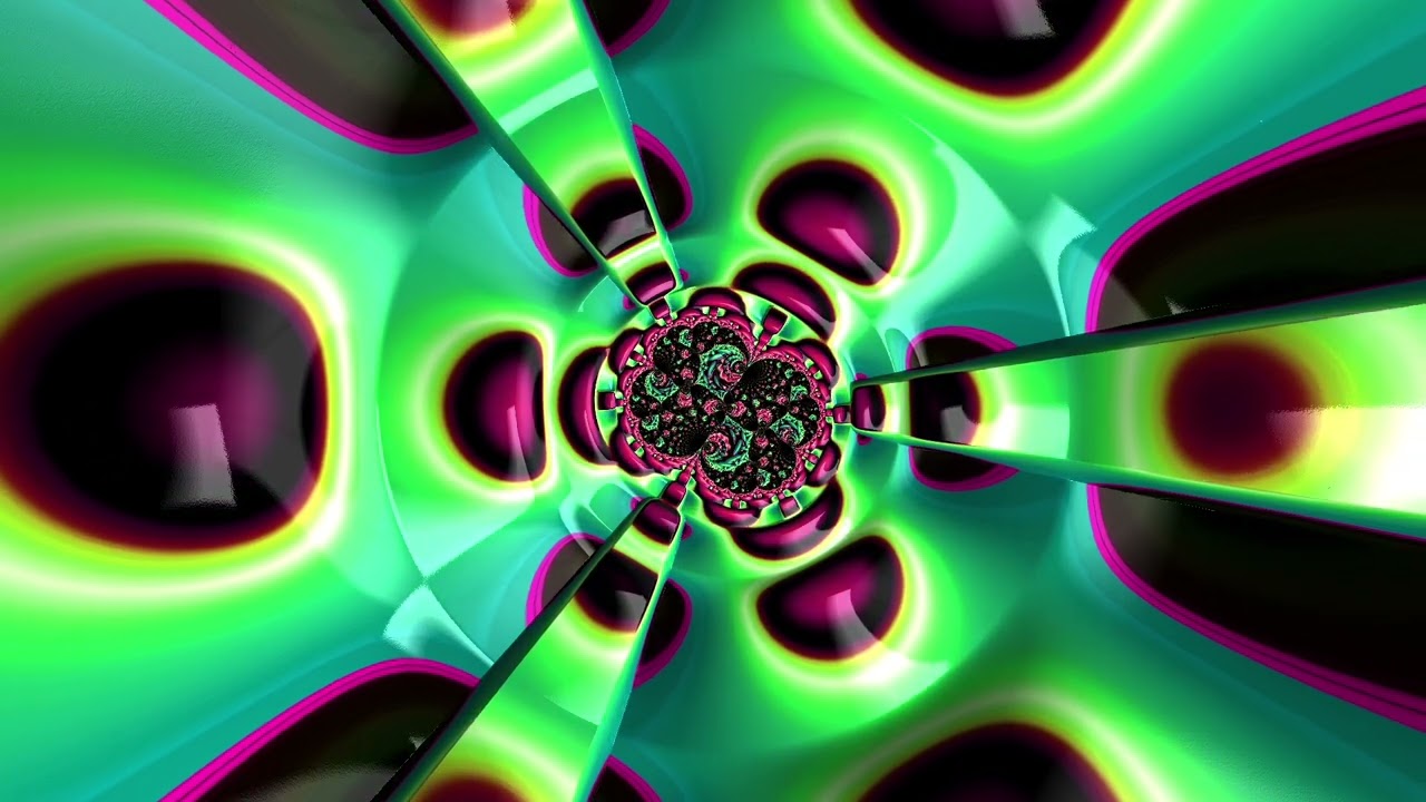 Meditation and Sleep Better with Kaleidoscope and Rain Sounds - 1 Hour with Slowly Fading Volume