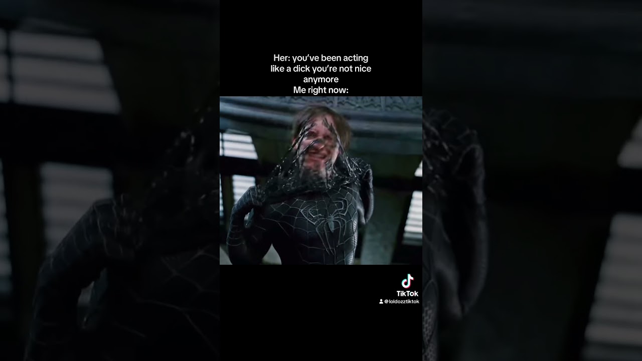 Black suit Spiderman goes hard #spiderman