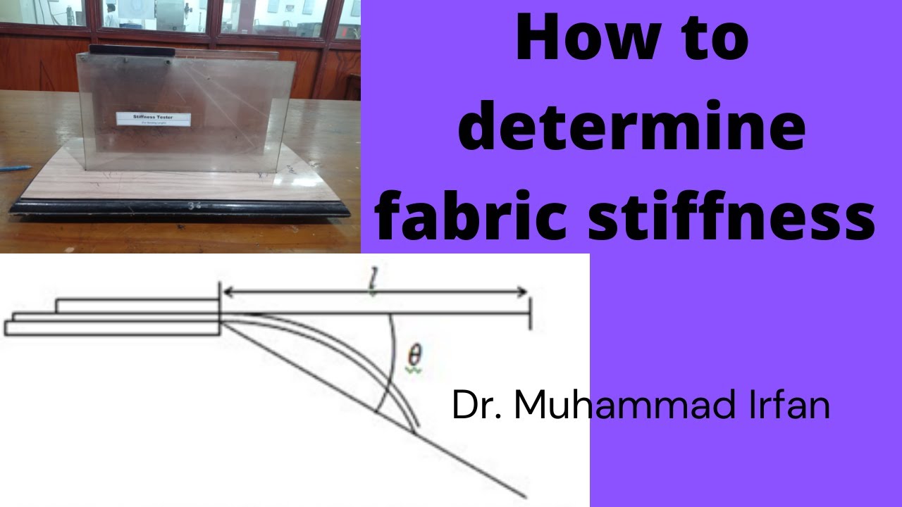 How to determine fabric stiffness by bending length method