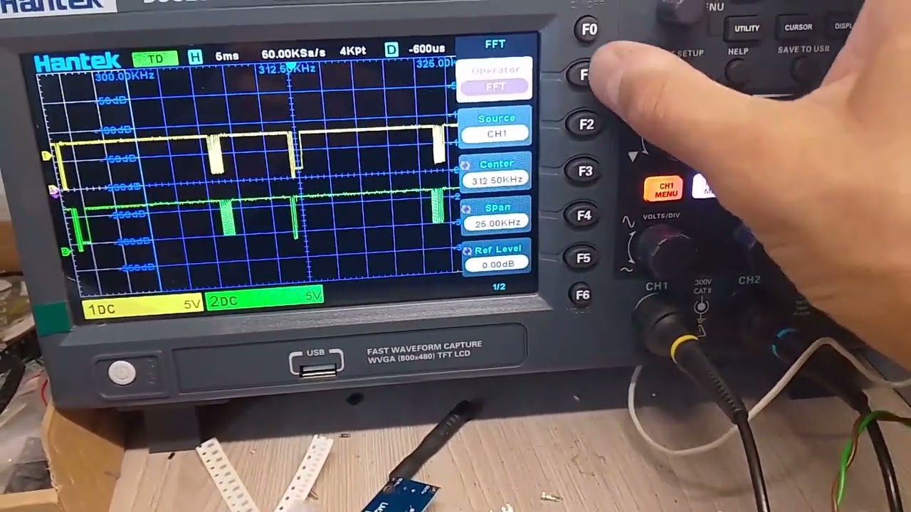 Осциллограф Hantek DSO2C10 первые впечатления от пользования