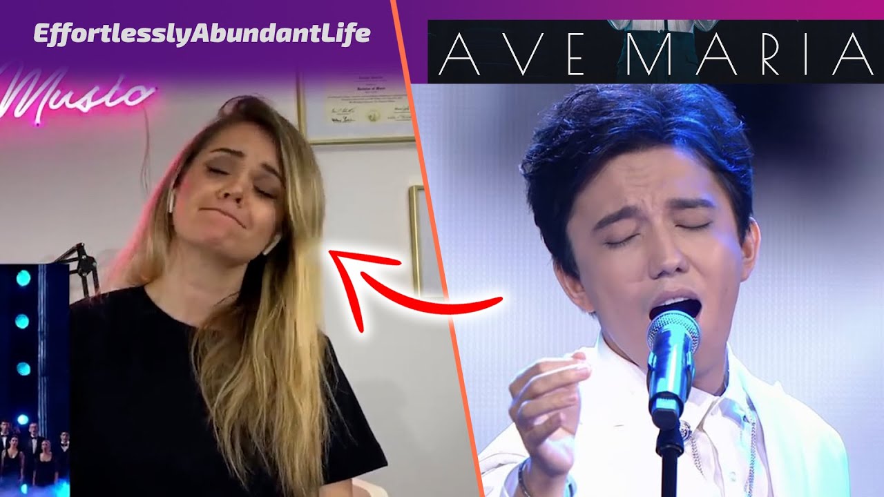 Реакция УЧИТЕЛЯ ПО ВОКАЛУ: Димаш - Ave Maria (Димаш реакция)