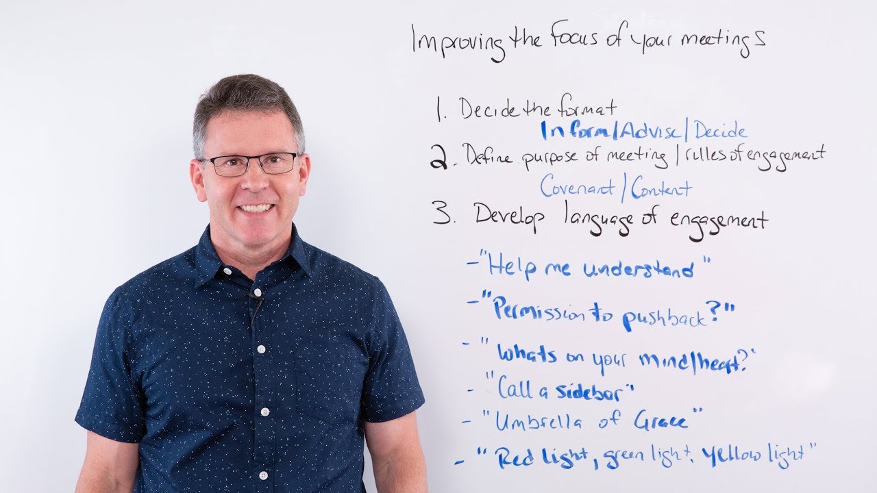 Whiteboard Leadership #124 // Improving the Focus of Your Meetings