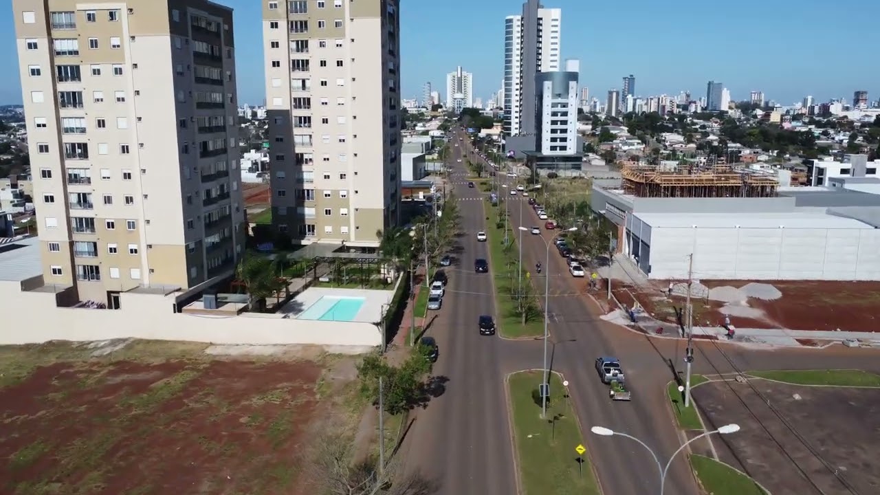 Vôo de drone na cidade nova em passo fundo/rs