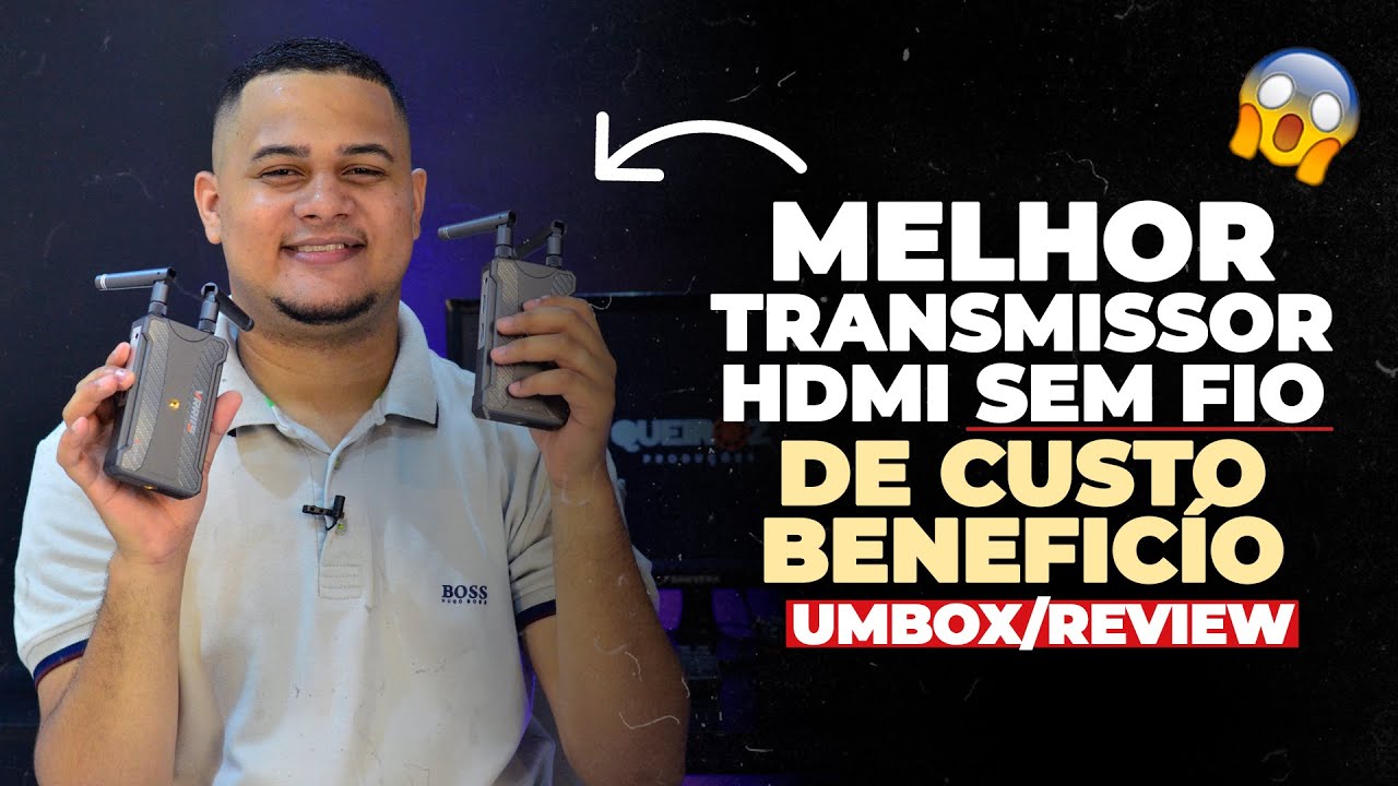 MELHOR TRANSMISSOR HDMI SEM FIO PARA CAMERAS DE CUSTO BENEFÍCIO | VRRIIS 900S-PRO 😱😱😱
