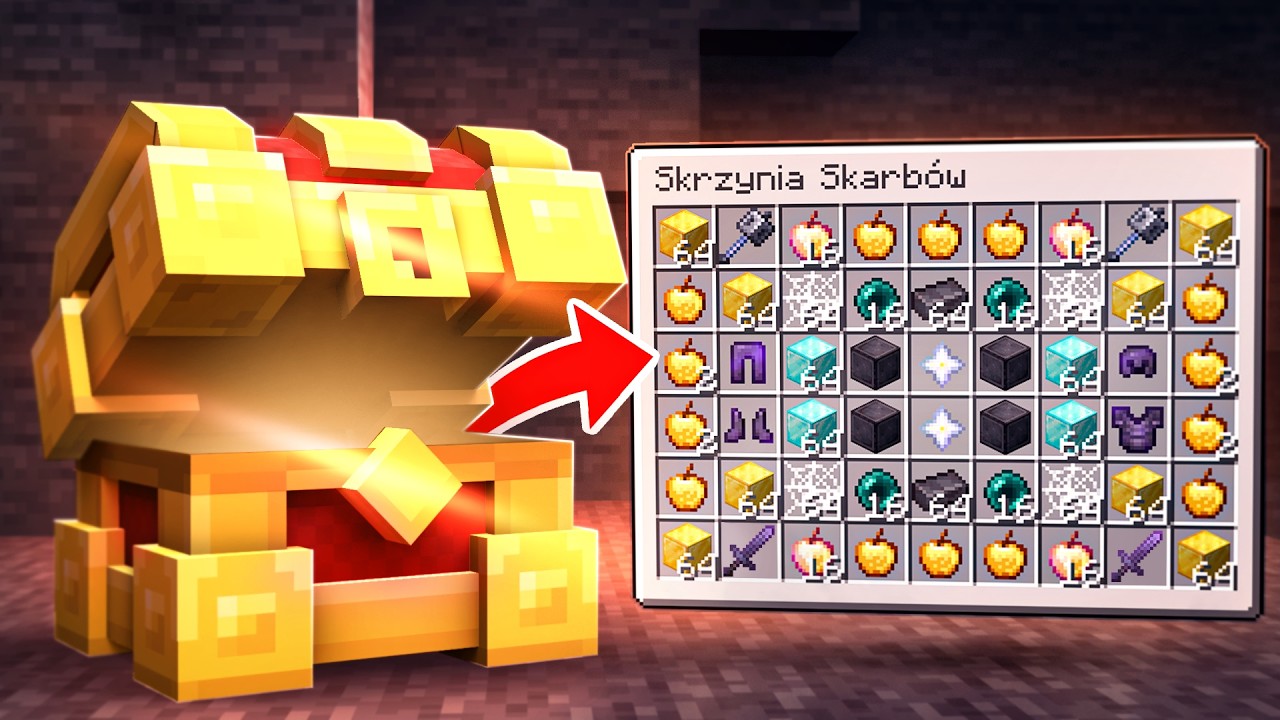 Minecraft ALE dodałem SKRZYNIE SKARB&Oacute;W