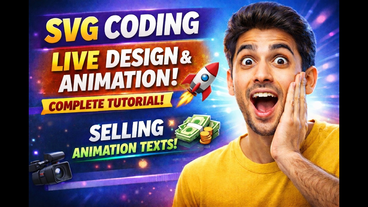 How to Create SVG Vector & Animation with Coding (Step by Step)  Handmade Assets Tutorial