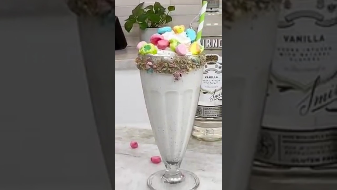 Lucky Charms Vodka Milkshake