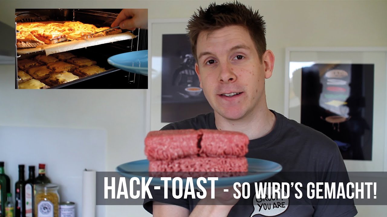 Hacktoast ;-) Hackfleisch Toast im Backofen &uuml;berbacken - Rezept