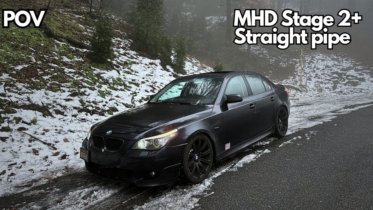 BMW E60 535i N54 MHD Stage 2+ Straight Pipe in the Canyons (POV)