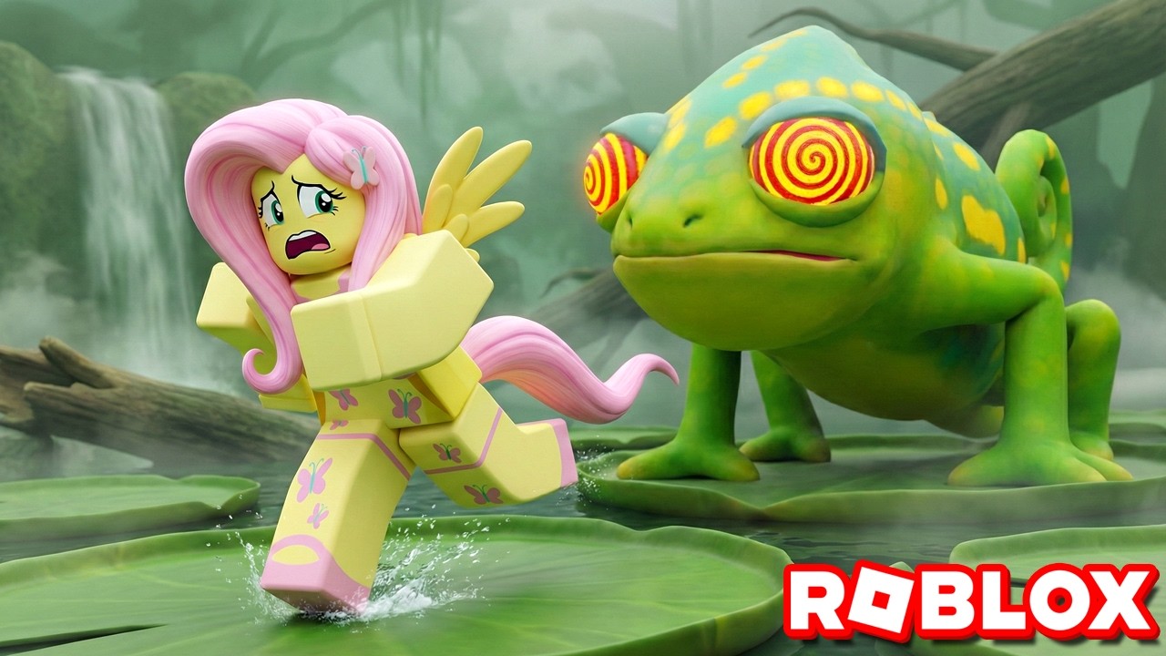 ESCAPANDO do CAMALEÃO DO MAL (Roblox) #LuliRarity