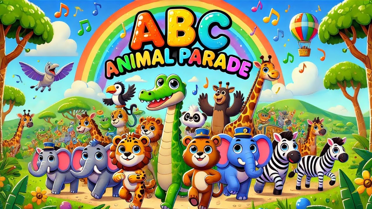ABC Animal Parade | Fun Sing-Along Alphabet Song for Children | Learn A to Z with Animals!