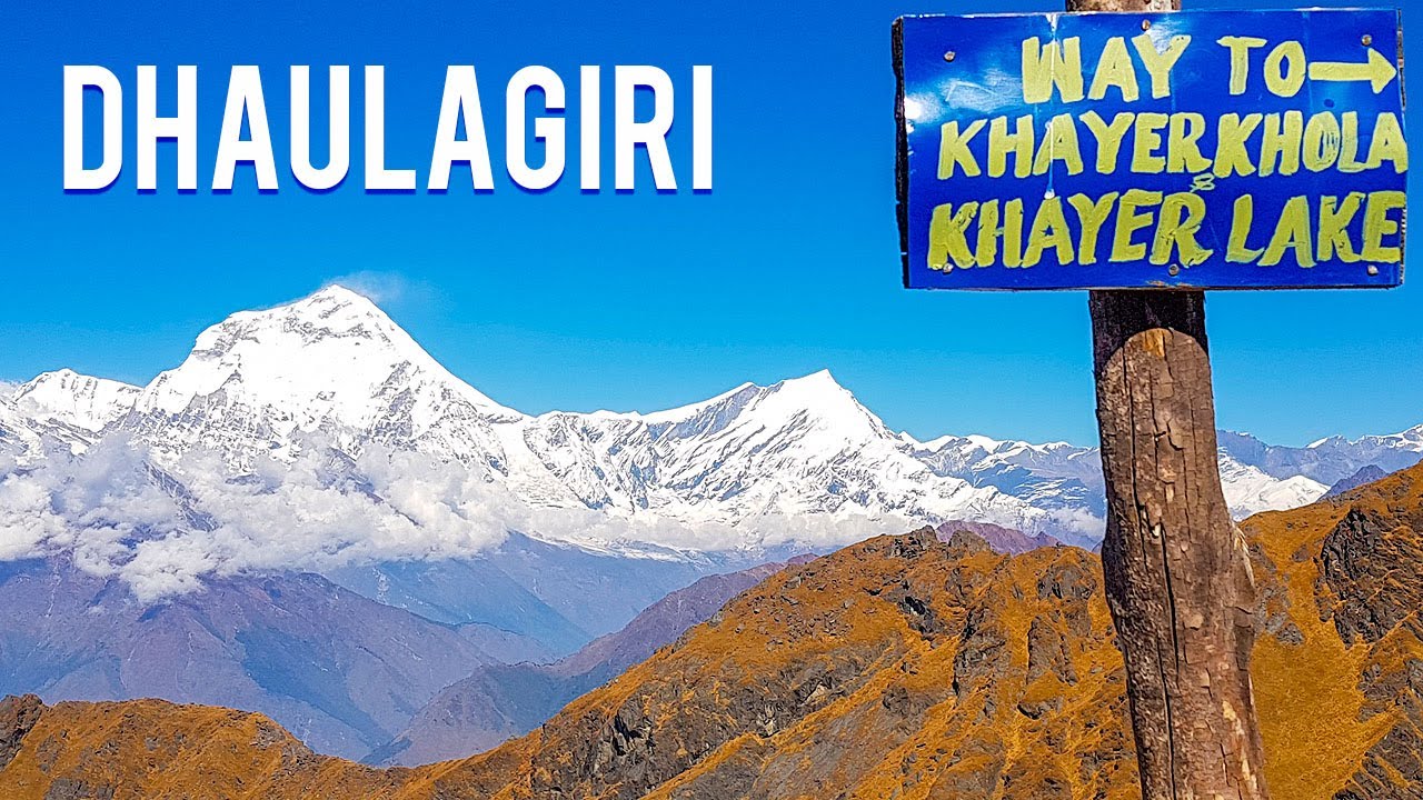 Trekking alongside Dhaulagiri towards the foot of Annapurna South | Khopra Khayer Lake in Nepal
