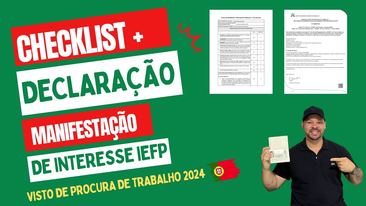 Como Fazer o Checklist do Visto de Procura de Trabalho e a Manifestação de Interesse da IEFP #visto