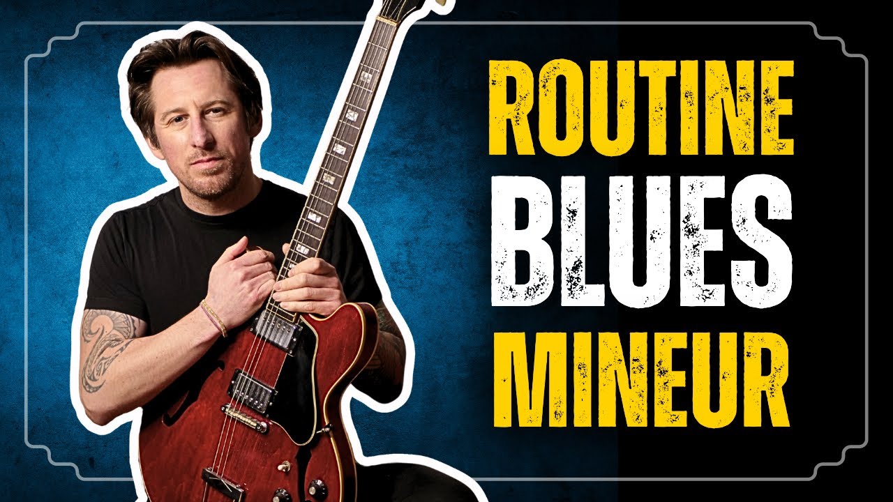 Ma routine guitare sur un Blues mineur | Phrases lead et accords