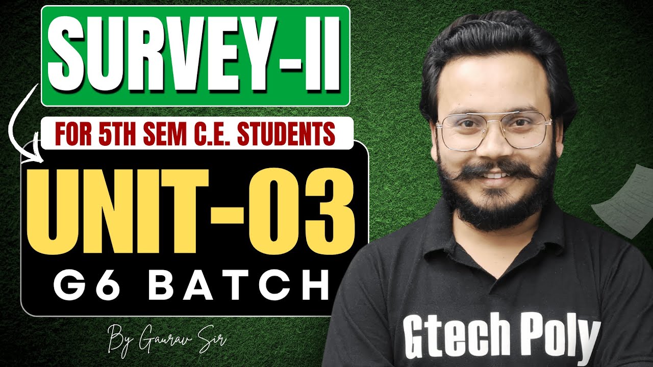 Surveying -II (Tachometric Surveying) | G6 Batch | Civil Engineering | BTEUP 2025