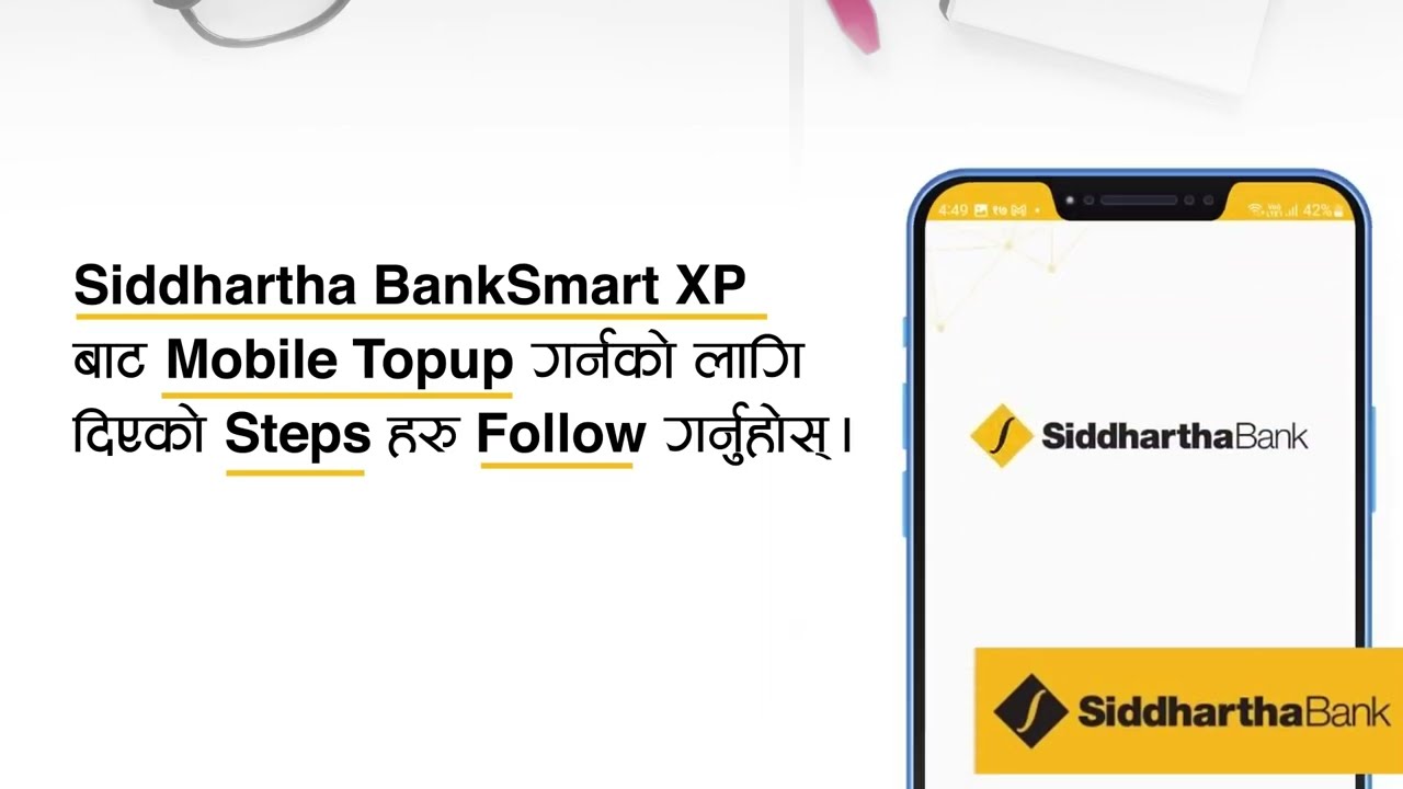 Steps for Mobile Top-Up using Siddhartha BankSmart XP