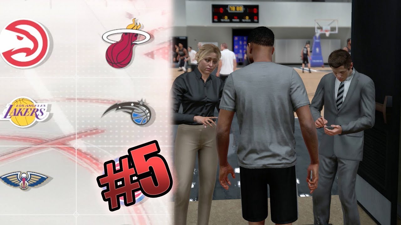 NBA 2k18 MyCAREER - BEST 6'4 ShotMAKER Build Creation! New Team NBA Tryouts (Career Restart)Ep. 5