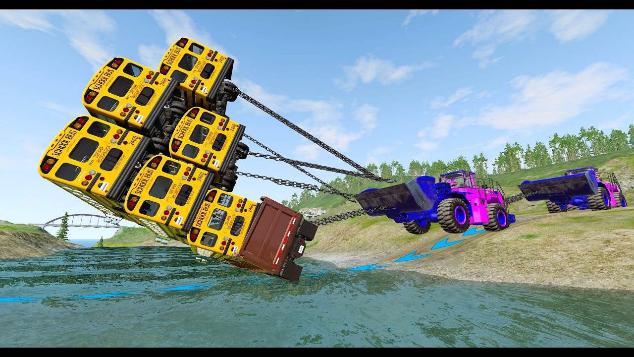 Ultimate Heavy Machinery Bus Rescue Challenge 😳 | BeamNG.drive