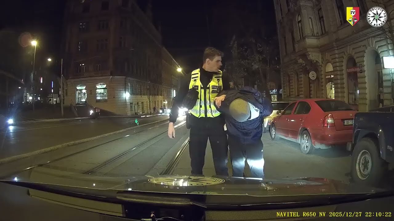 ZADRŽENÍ SPREJERA V CENTRU PRAHY