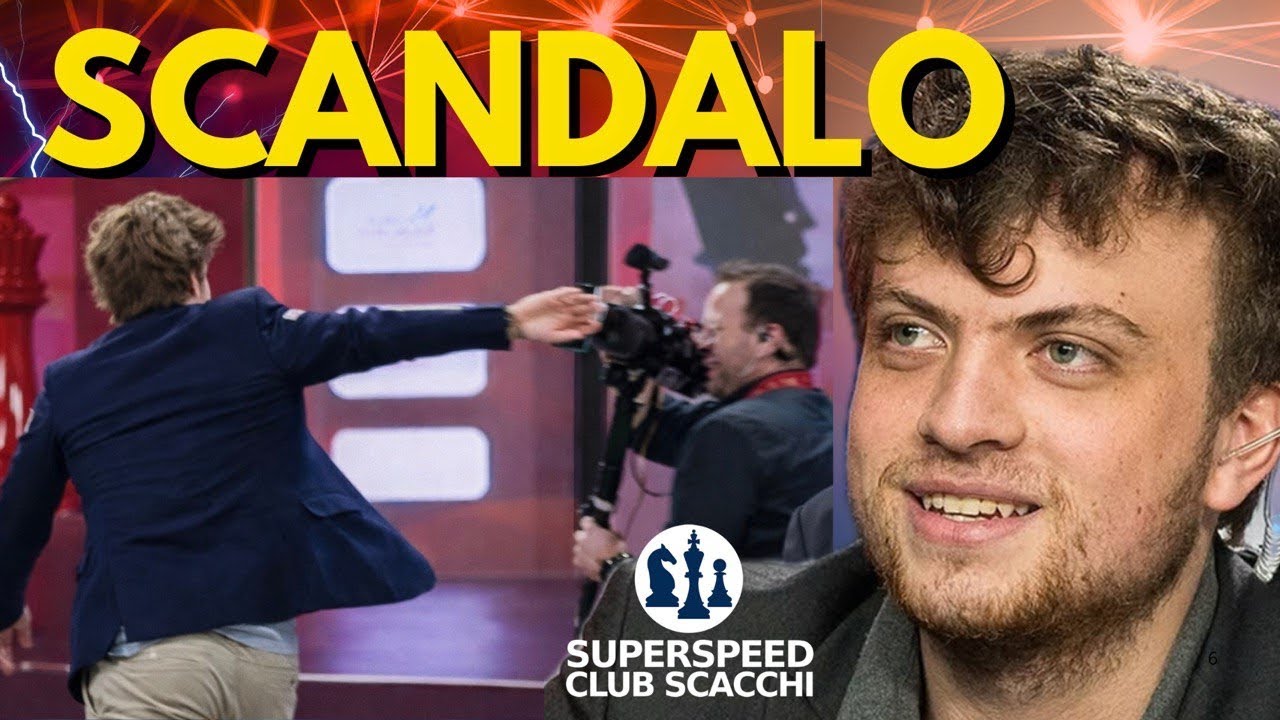 Carlsen SPINTONA un Cameraman: &Egrave; Caos al Mondiale di Scacchi | Niemann se la Ride..