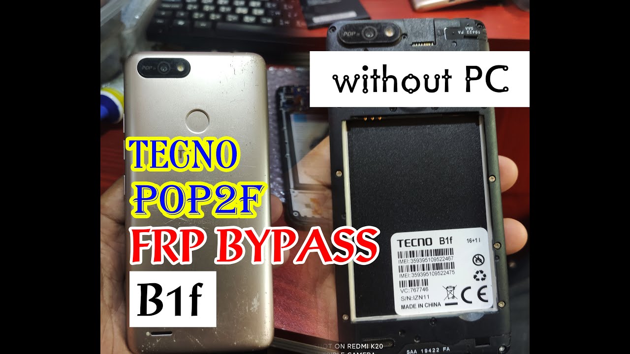 Tecno POP 2F frp  bypass without pc new security