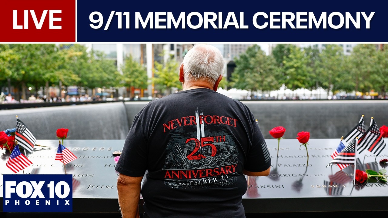 🔴LIVE: 25th Anniversary Commemoration of the 9/11 attacks in NYC | FOX 10 Phoenix