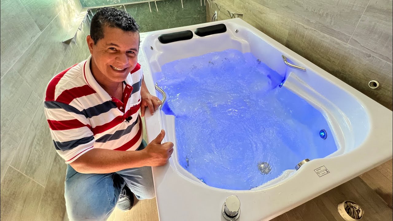 COMO INSTALAR LED EM BANHEIRA DE HIDROMASSAGEM!!
