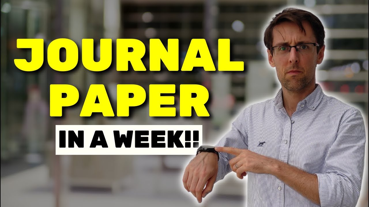 Write a research paper in a WEEK (what no one tells you)