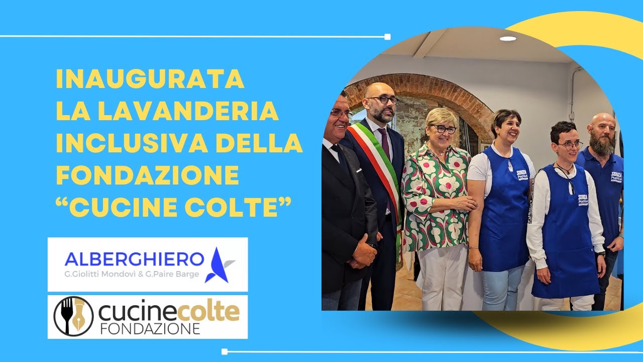 Inaugurata la lavanderia inclusiva della Fondazione “Cucine Colte”