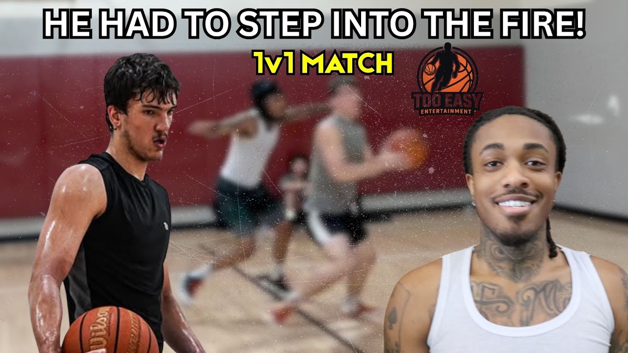 Veteran Trash Talker Tests a Newcomer! Tyler Reiff vs Grandson 1v1 Basketball