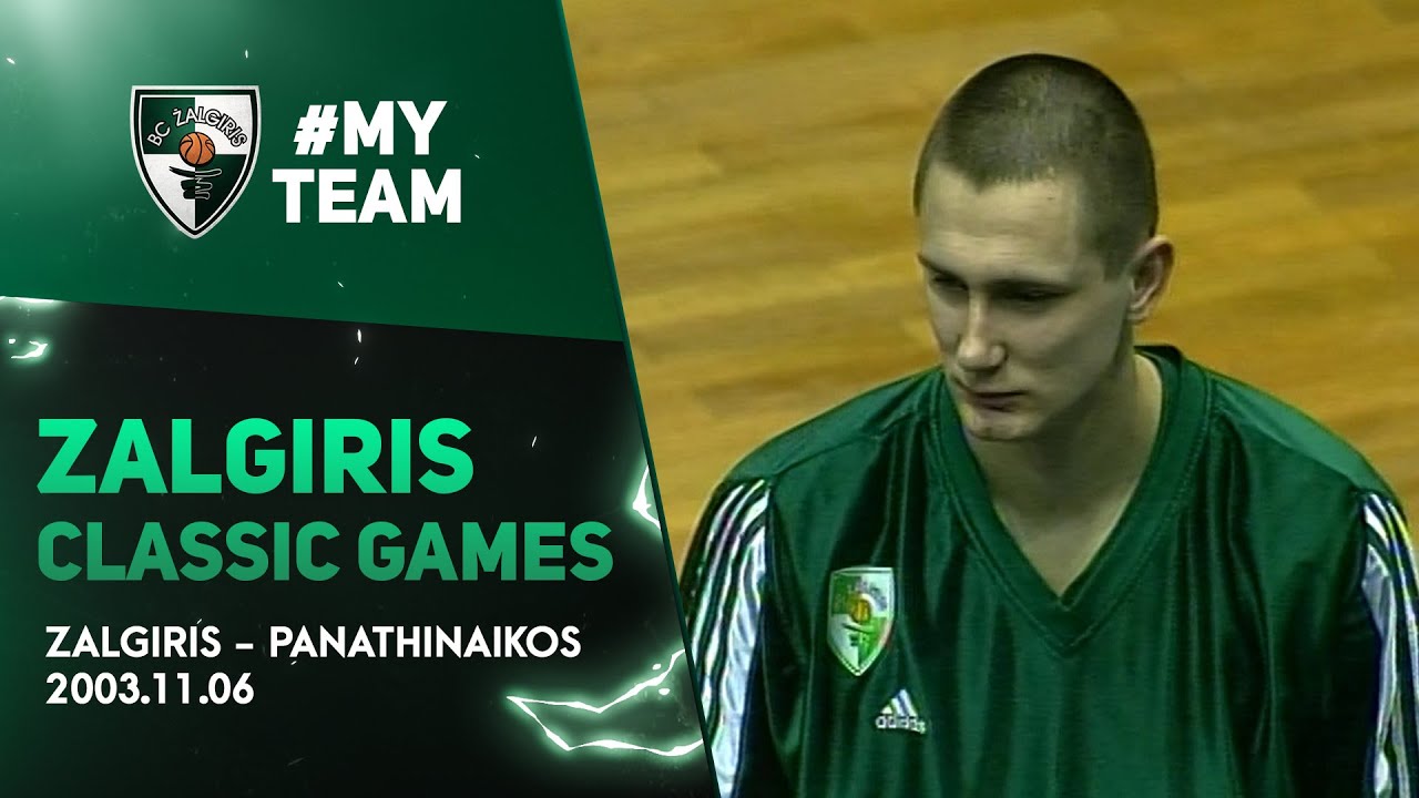 Paulius Jankunas makes his EuroLeague debut against Panathinaikos | 2003-11-06